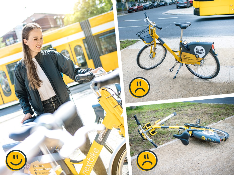 richtiges Abstellen der MOBIbikes