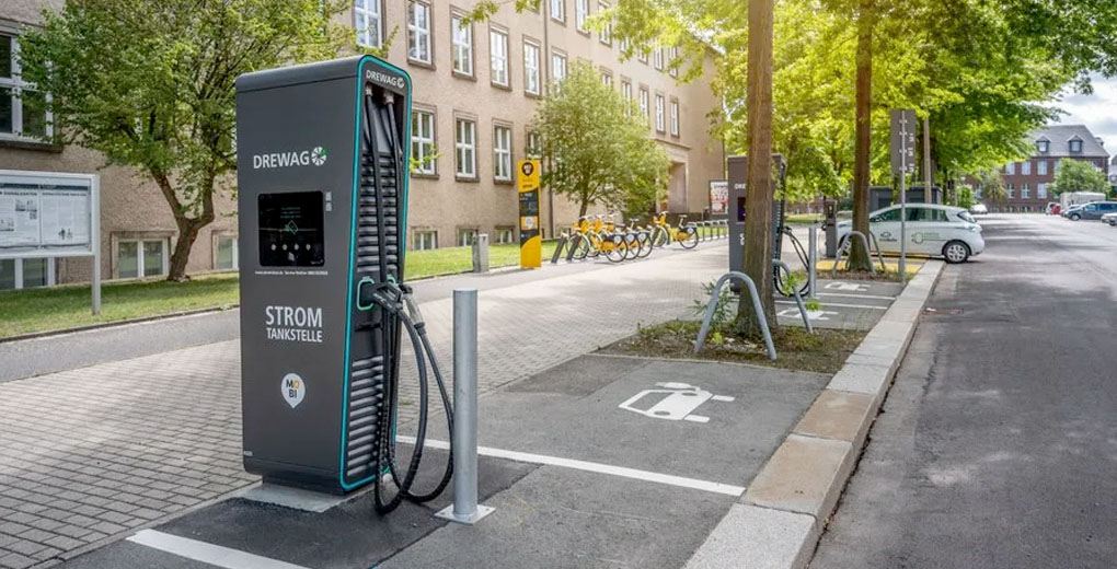Stromtankstelle der SachsenEnergie